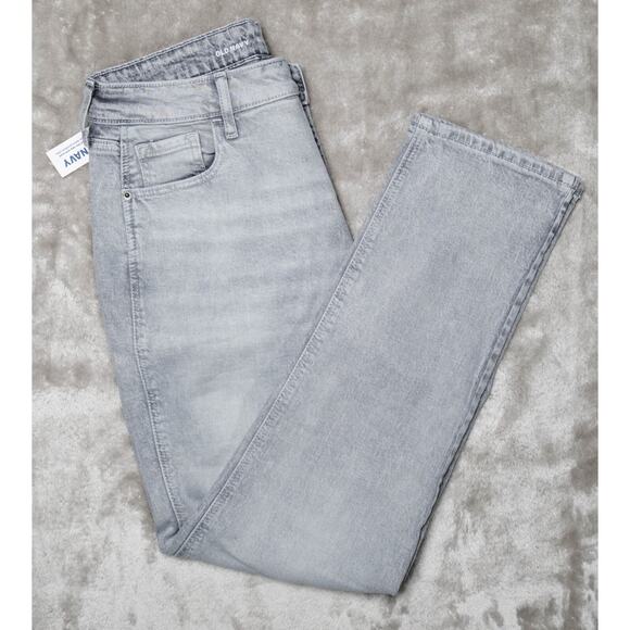 Old Navy Vintage Slim Gray High Rise Straight Leg Jeans Womens Size 6 NWT - Picture 1 of 16